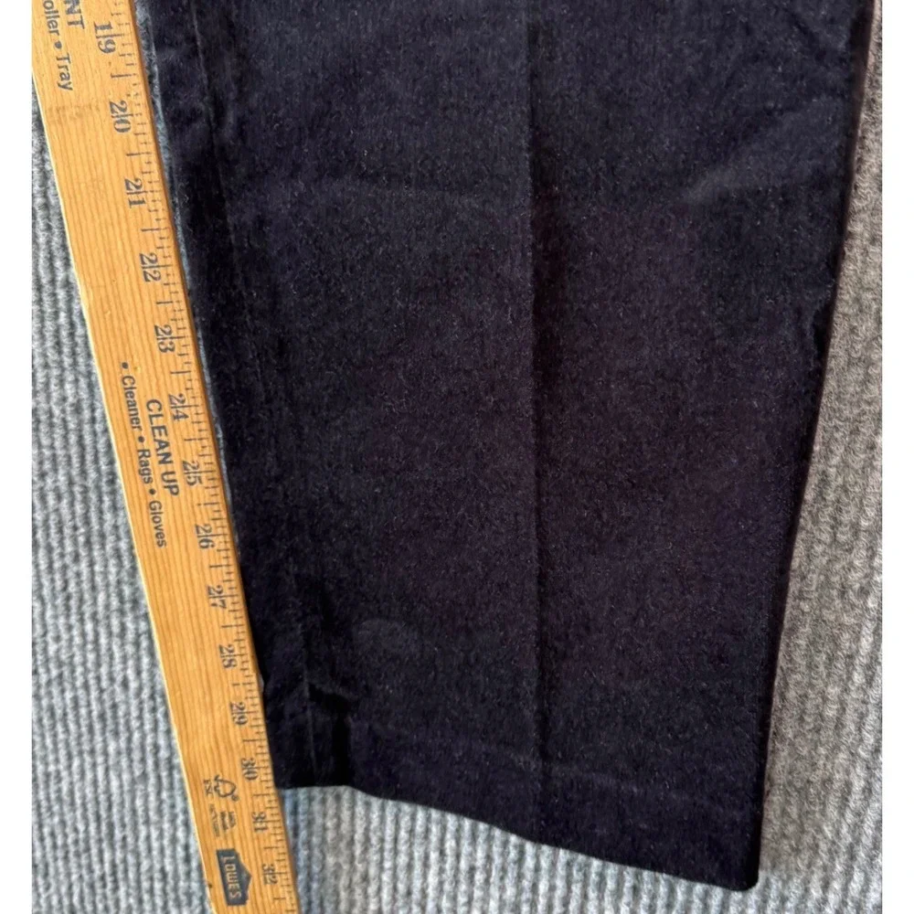 Talbots 12 Brown Velvet Slim Pants Side Zip Quiet Luxury Chic Old‎ Money Classic